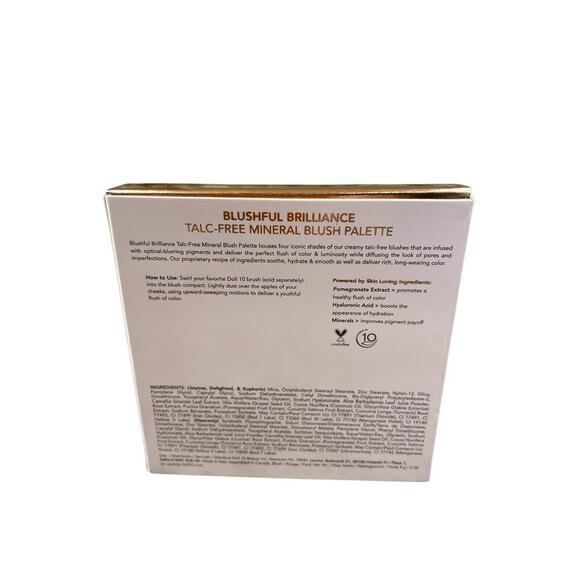 DOLL 10 Blush Palette Blushful Brilliance Talc Free Mineral 4 Shades NEW - Picture 3 of 4